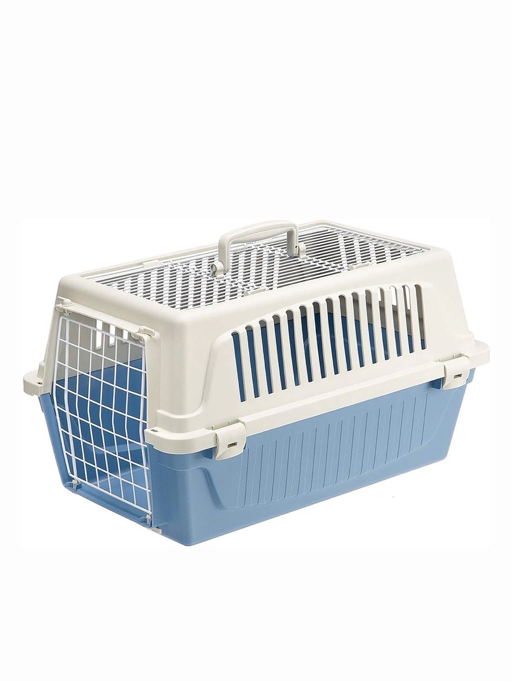 *READ DESCRIPTION Ferplast ATLAS 2 Door Top Load Plastic Pet Carrier, blue 22in
